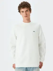 Koton Men Round Neck Cotton Sweatshirt