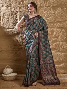 Saree mall Dabu Silk Blend Dabu Sarees