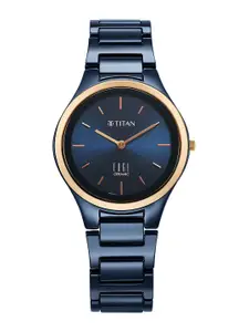 Titan Women Dial & Ceramic Bracelet Style Straps Analogue Watch 2653KC11