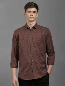 Louis Philippe Sport Men Slim Fit Opaque Checked Casual Shirt