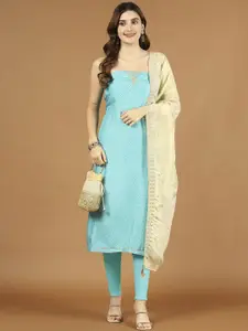 Meena Bazaar Bandhani Printed Muslin Unstitched Dress Material