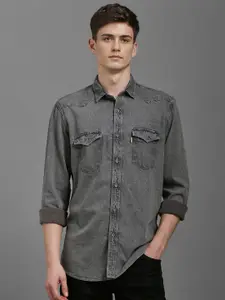 Louis Philippe Jeans Men Slim Fit Opaque Casual Shirt