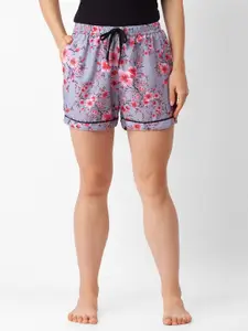 FashionRack Women Pack Of 2 Floral Printed Lounge Shorts