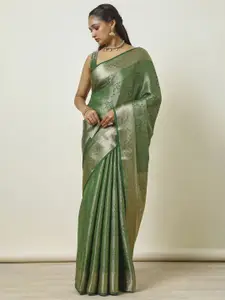 Soch Ethnic Motifs Woven Design Zari Saree