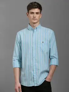 Louis Philippe Sport Men Slim Fit Opaque Striped Casual Shirt