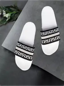 KAPYANSH Men Printed Flip Flops Sliders