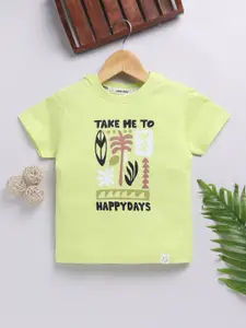 Happy Faces Kids Boys Conversational Printed Pure Cotton T-Shirt