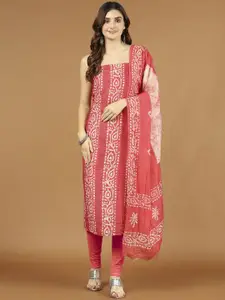 Meena Bazaar Printed Unstitched Dress Material