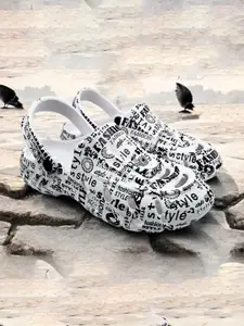 KAPYANSH Men Printed Rubber Clogs