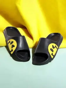 KAPYANSH Men Printed Rubber Sliders