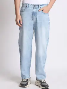 The Roadster Lifestyle Co Men Pure Cotton Light Shade Baggy Fit Jeans