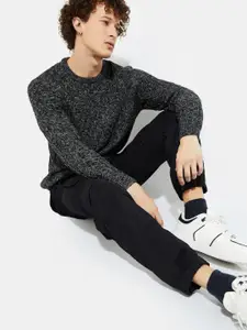 MAX URB_N Men Chunky Cable Knit Sweater