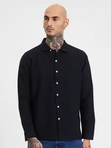 Snitch Men Smart Slim Fit Opaque Casual Shirt