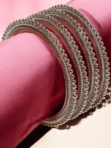 Sangria Set Of 4 Oxidised Bangles