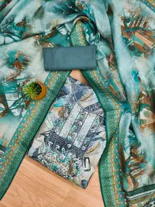 KALINI Printed Unstitched Dress Material