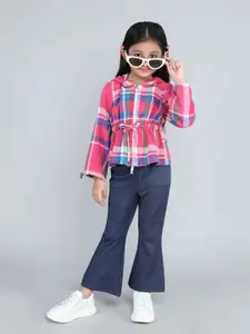 taffykids Girls Checked Top with Trousers