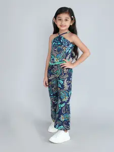 taffykids Girls Printed Top with Pyjamas
