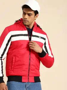 Being Human Striped Hooded Puffer Jacket