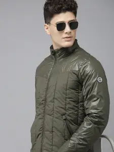 U.S. Polo Assn. U S Polo Assn Men Olive Green Puffer Jacket