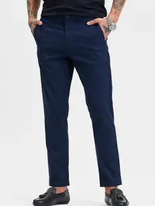 Snitch Men Smart Slim Fit Chinos Trousers