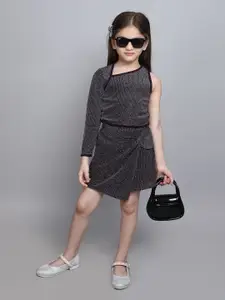 taffykids Girls Embellished Top with Skirt