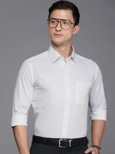 Raymond Men Pure Cotton Slim Fit Opaque Printed Formal Shirt