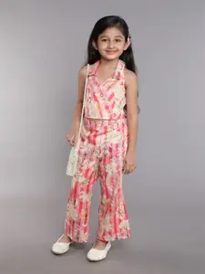 taffykids Girls Printed Top with Trousers
