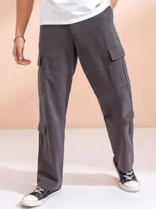 HIGHLANDER Men Solid Carpenter Fit Cargo Pant
