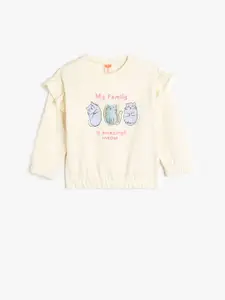 Koton Girls Printed Sweatshirt