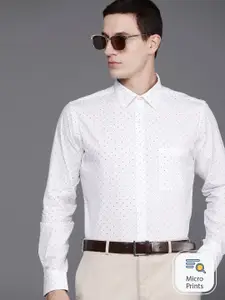 Raymond Men Printed Organic Cotton Slim Fit Opaque Formal Shirt