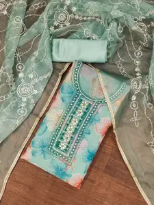 KIMISHA Embellished Unstitched Dress Material