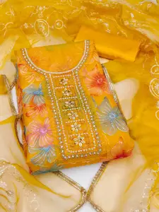 KIMISHA Embellished Unstitched Dress Material