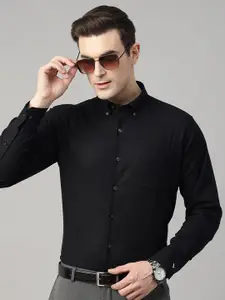 Hancock Men Standard Slim Fit Linen Formal Shirt