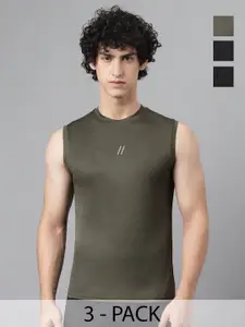 ATICX Men Brand Logo 3 Slim Fit T-shirt