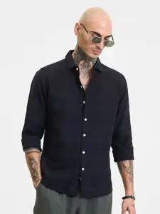 Snitch Men Smart Slim Fit Opaque Casual Shirt
