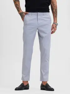 Snitch Men Smart Slim Fit Chinos Trousers