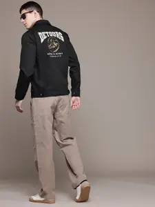 The Roadster Lifestyle Co.  Typography Print Tailored Jacket