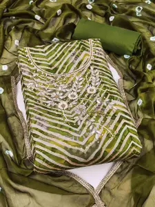 KIMISHA Embellished Unstitched Dress Material