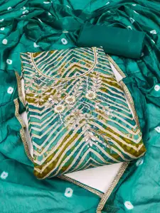 KIMISHA Embellished Unstitched Dress Material