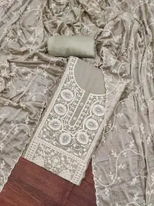 KIMISHA Embroidered Organza Unstitched Dress Material