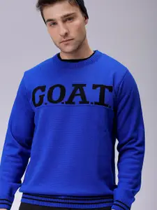 The Indian Garage Co Men Typography Printed Pullover