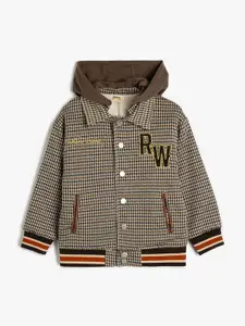 Koton Boys Striped Crop Denim Jacket