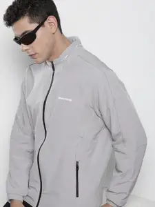 The Indian Garage Co Men Zip-Front Bomber Jacket with Zipper Pockets