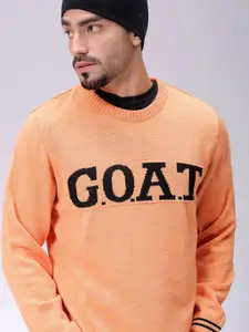 The Indian Garage Co Men Typography Printed Pullover