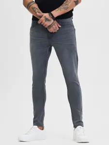 Snitch Men Narrow Skinny Fit Light Fade Stretchable Jeans