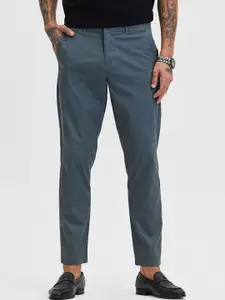Snitch Men Smart Slim Fit Chinos Trousers