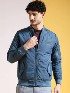 The Indian Garage Co Men Zip-Front Bomber Jacket