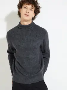 MAX URB_N Men Ribbed Roll Neck Sweater