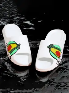 KAPYANSH Men Printed Rubber Sliders