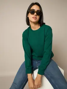 The Roadster Lifestyle Co Women Crew Neck Pullover Sweatshirt